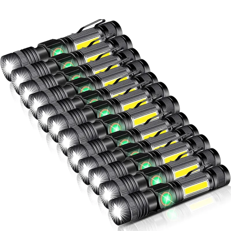 2000 Lumens Emergency LED Small Flashlights Zoomable