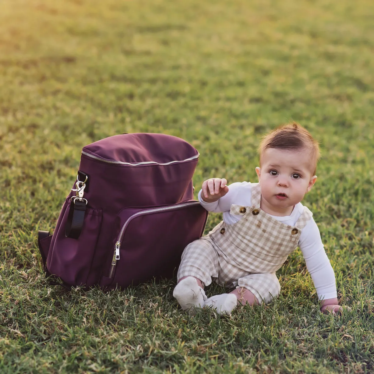 4-in-1 Nappy Backpack | Mulberry