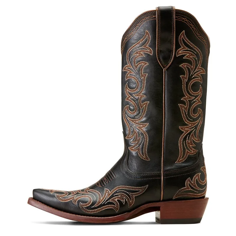 Ariat Women's Hazen Ancient Black Snip Toe Western Boots 10046895