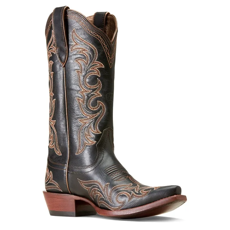 Ariat Women's Hazen Ancient Black Snip Toe Western Boots 10046895