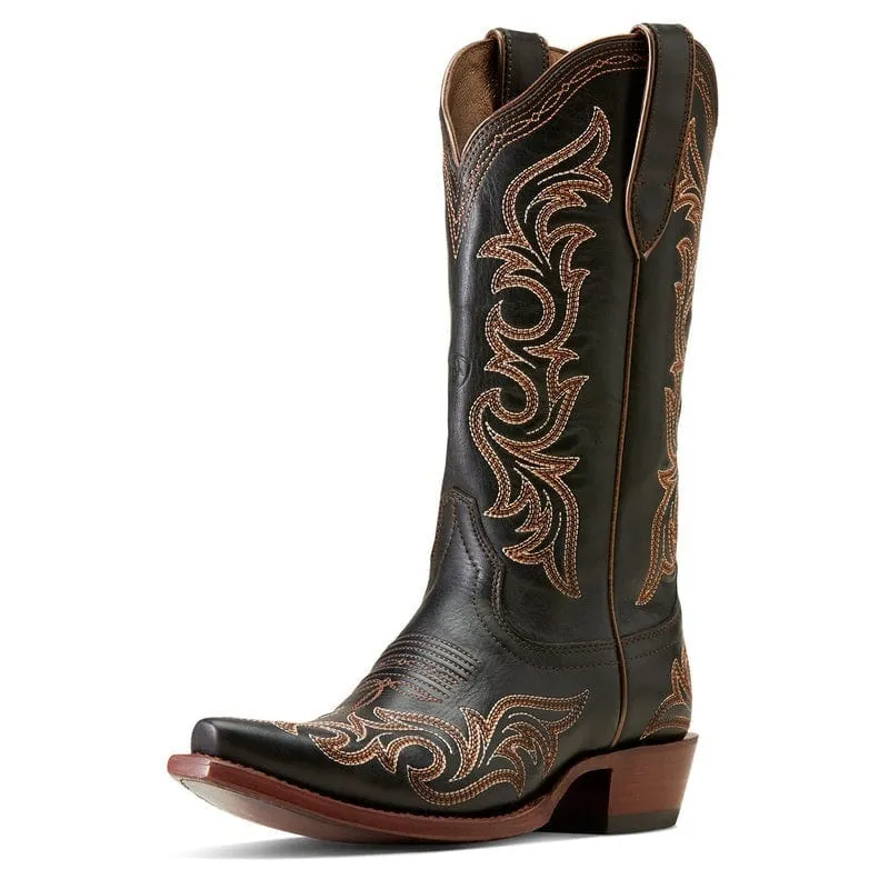 Ariat Women's Hazen Ancient Black Snip Toe Western Boots 10046895