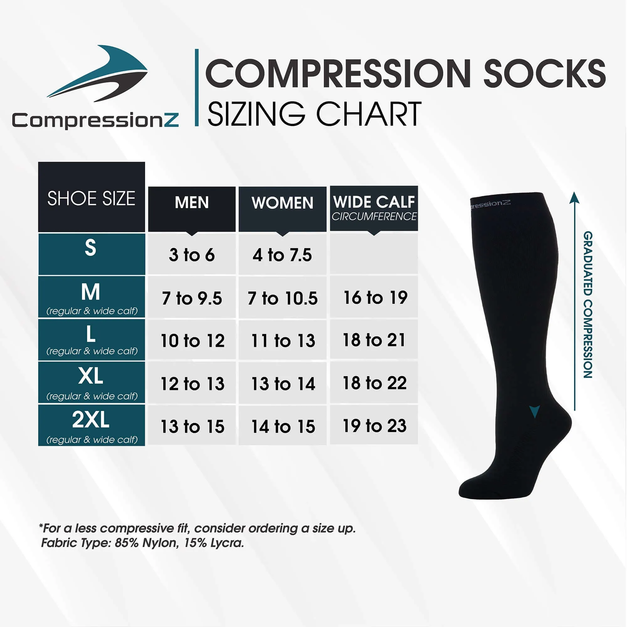 Compression Socks (30-40 mmHg) - Argyle Black 2 Pack
