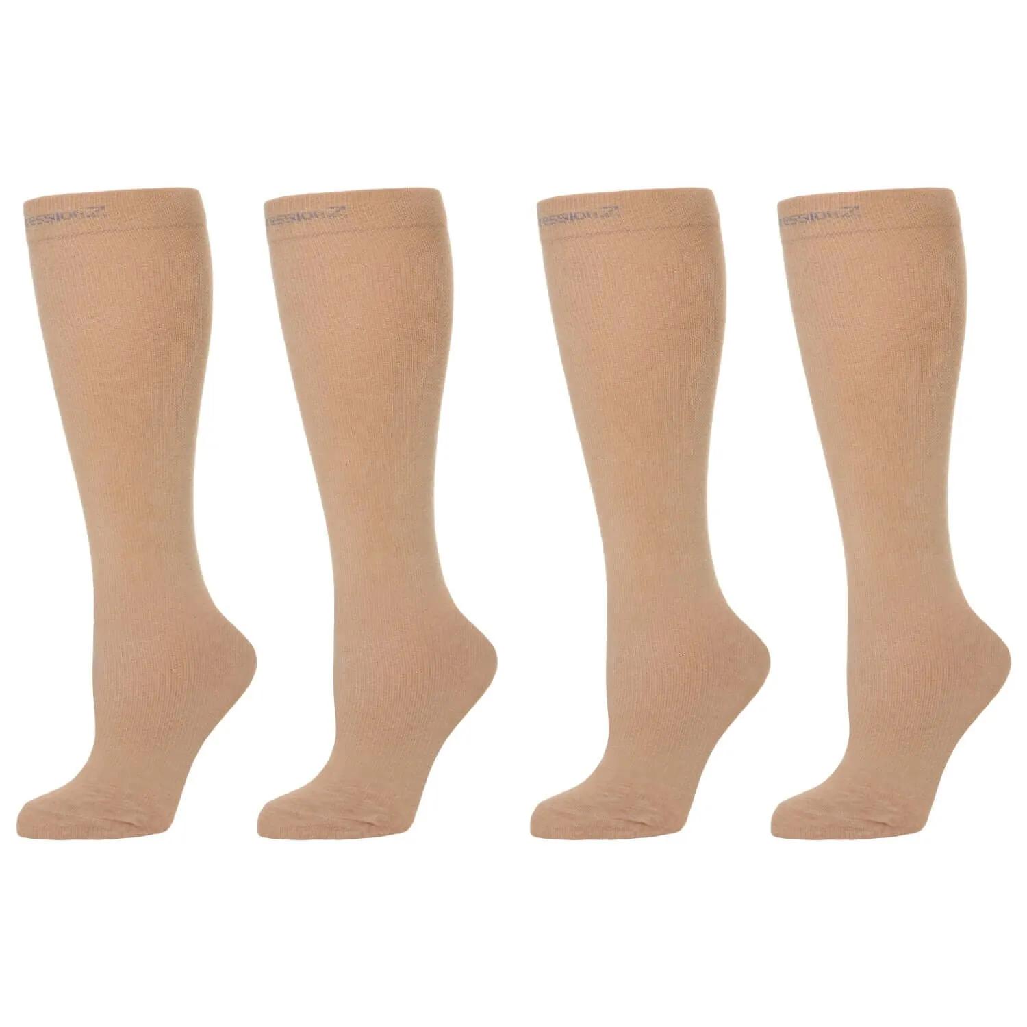 Compression Socks (30-40 mmHg) - Nude 2 Pack