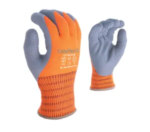 (CT3001) CelsiHeit ® - Heavy Thermal Latex Coated Hi-Vis Orange Work Gloves