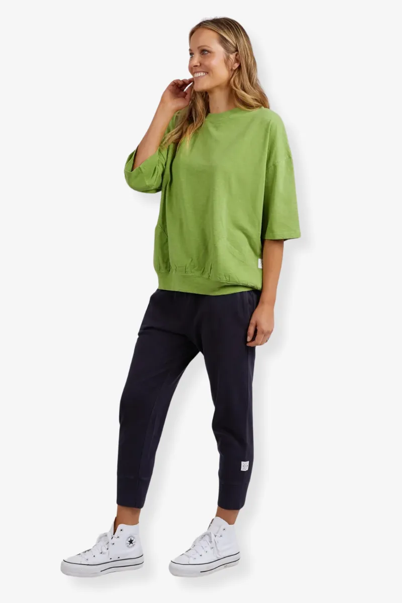 Elm - Fundamental Mazie Sweat - Jungle Green