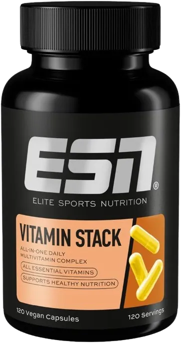 ESN Vitamin Stack - 120 Multivitamin Supplements Capsules for Comprehensive Nutritional Support