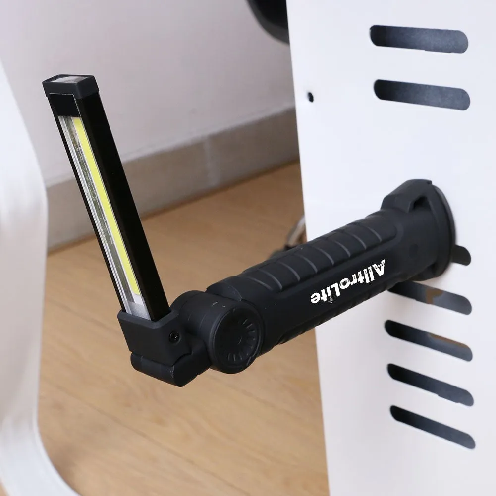 Flip Rechargeable COB LED Magnetic Flashlight & Work Light