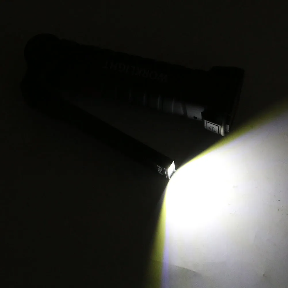 Flip Rechargeable COB LED Magnetic Flashlight & Work Light