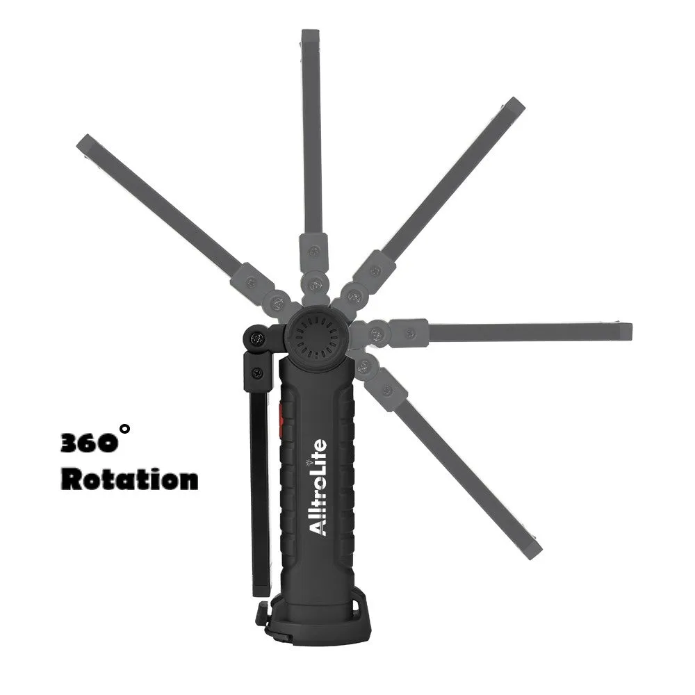 Flip Rechargeable COB LED Magnetic Flashlight & Work Light