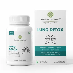 Foresta Organics Lung Detox with Vasaka, Mulethi, Arjuna & Stinging Nettle - 60 Capsules