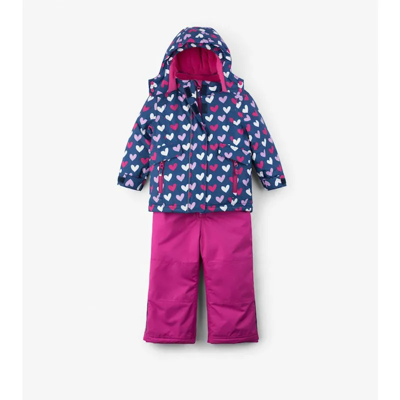 Hatley Multi Hearts Baby Snowsuit Set