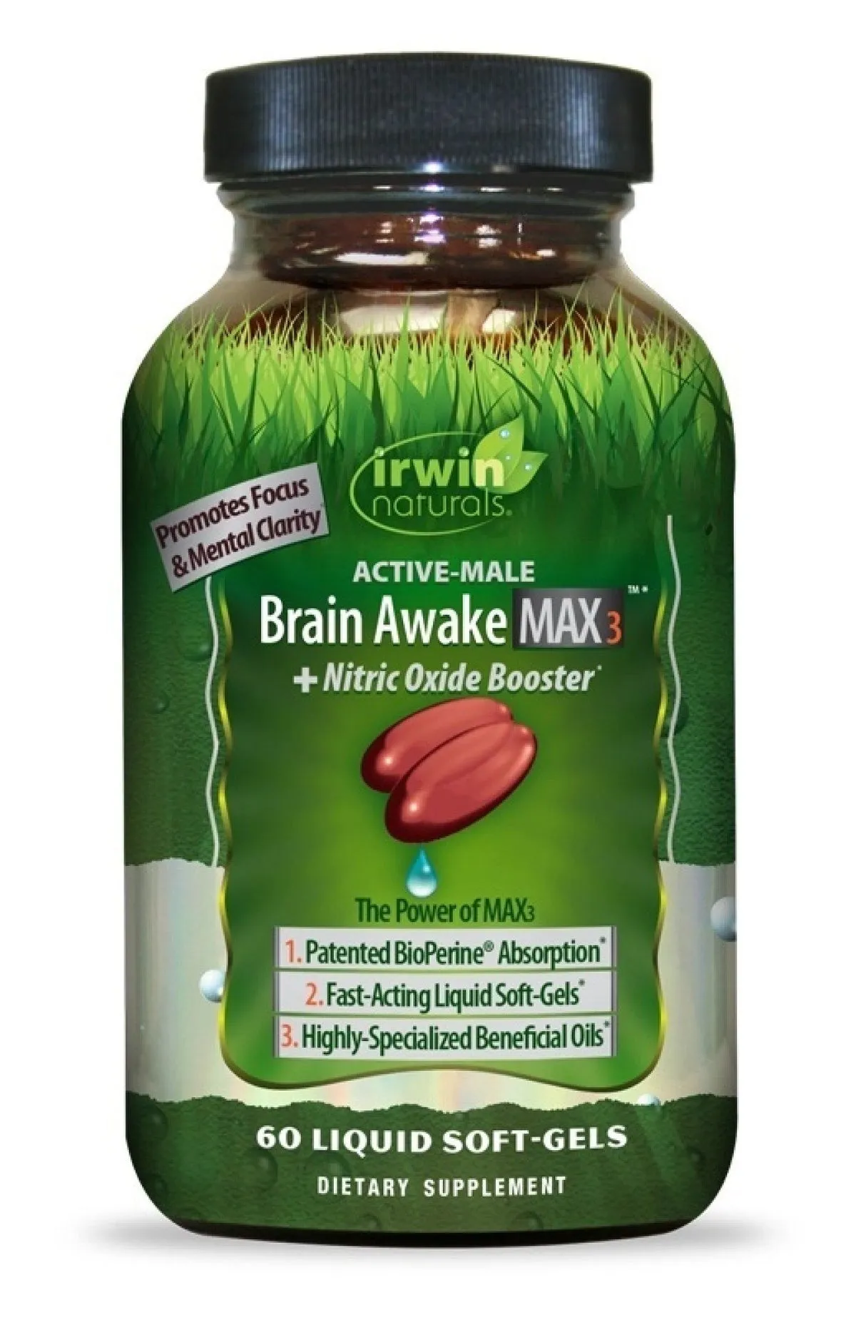 Irwin Brain Awake MAX Liquid Softgels 60ct