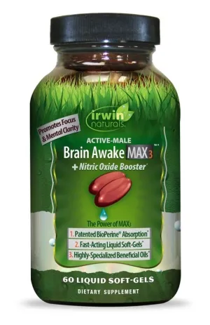 Irwin Brain Awake MAX Liquid Softgels 60ct