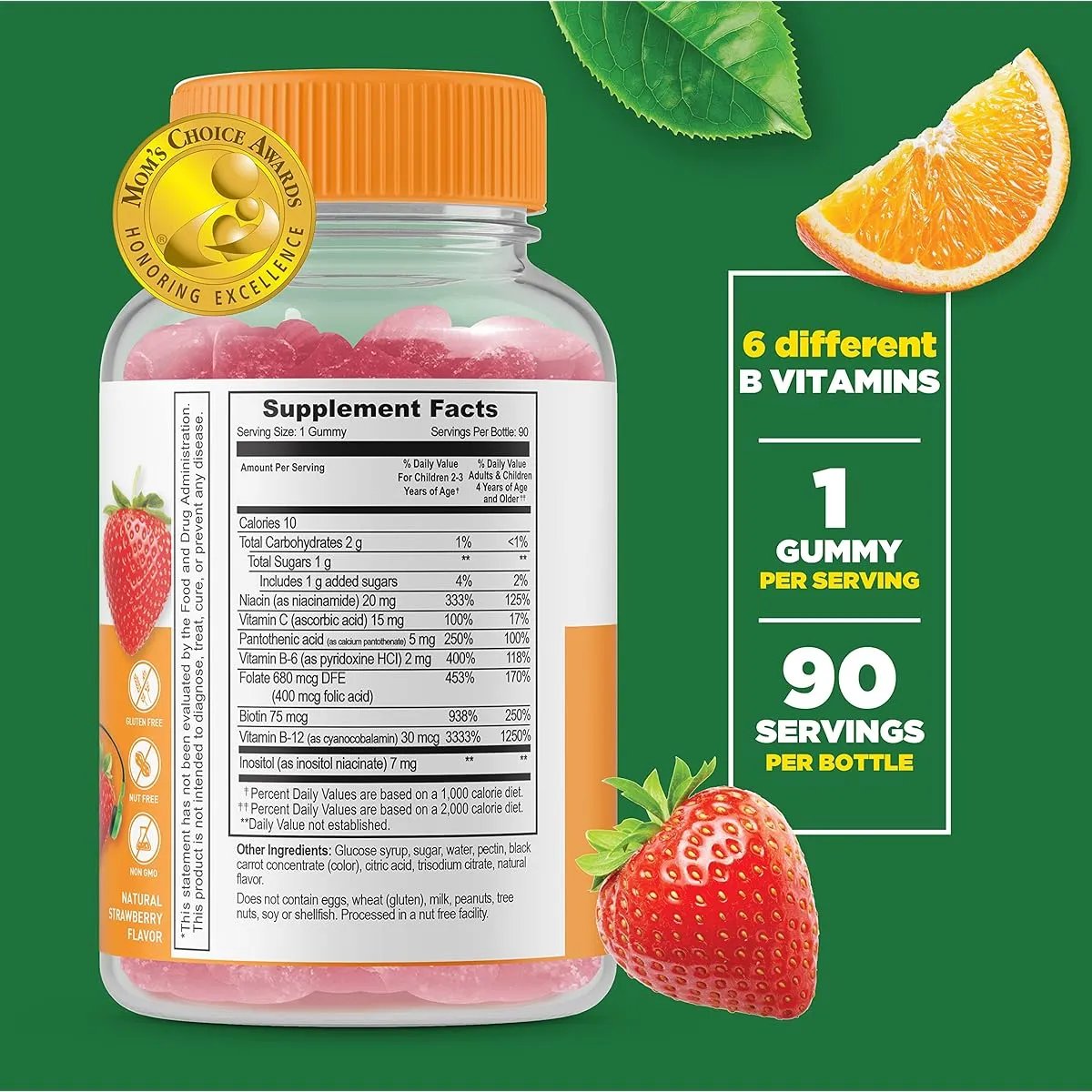Lifeable Kids Vitamin C   B Complex Vitamin Set, 2 Pieces, 90 Tablets