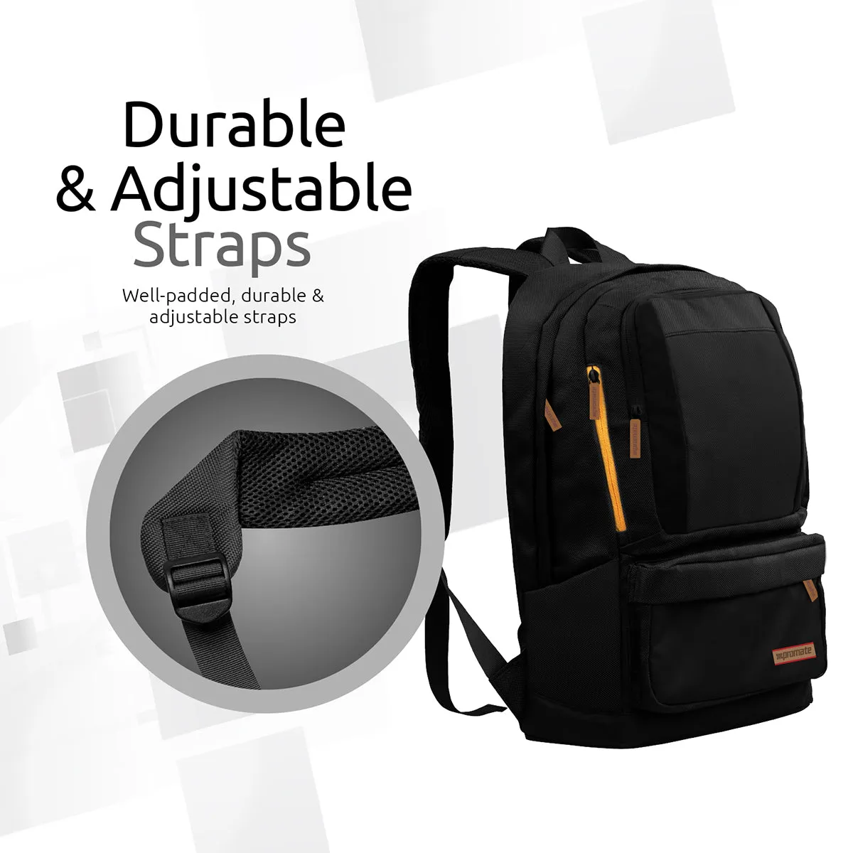 Lightweight Backpack for Laptops up to 15.6” with Multiple Pocket Options