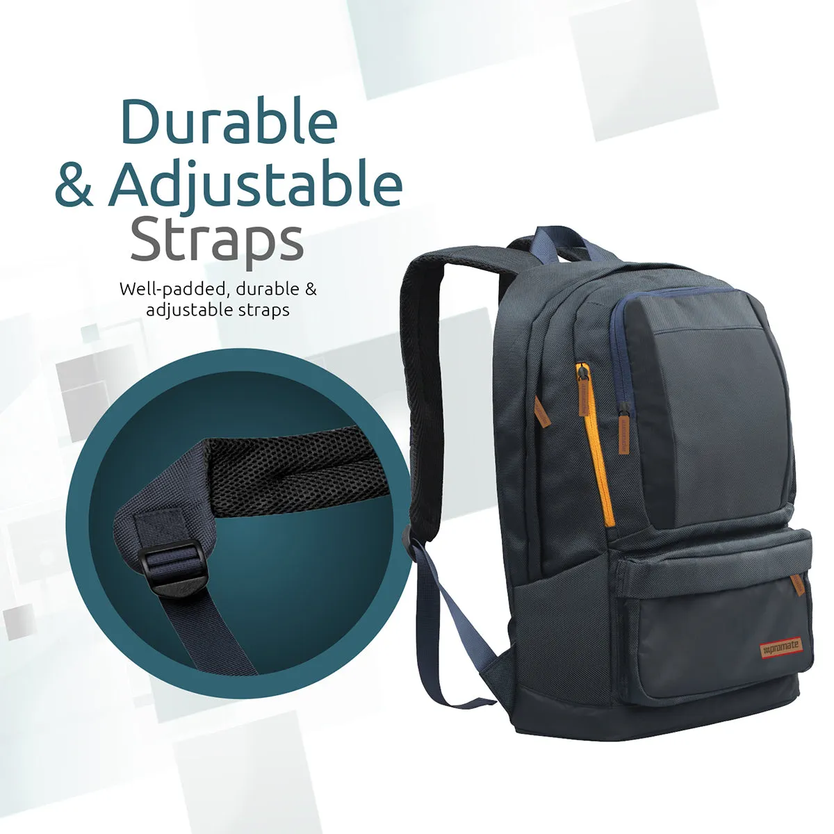 Lightweight Backpack for Laptops up to 15.6” with Multiple Pocket Options