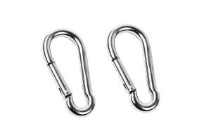Marine City 316 Stainless-Steel 4” Carabiners/Clip Snap Hook for Climbing, Fishing, Hiking (2pcs)