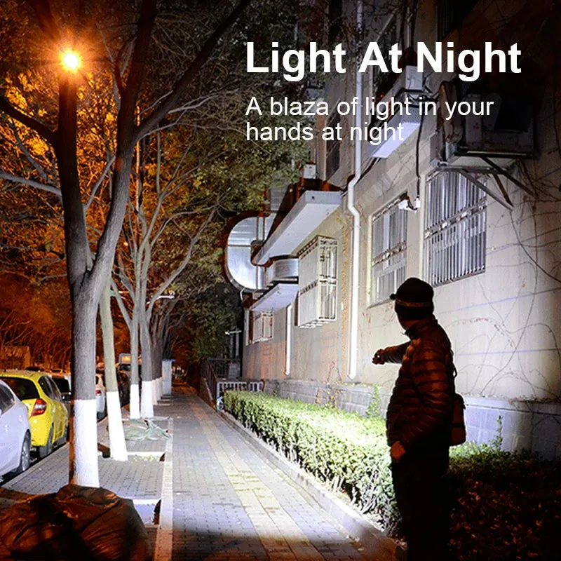Philips SFL1236G 400 Lumens Portable Flashlight with Type C Cable Rechargeable 18650 Battery LED Flashlights for Self Defense