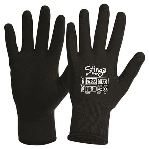 Pro Choice Stinga Frost Black Pvc Foam On Nylon Winter Liner X12 Glove - NPFF