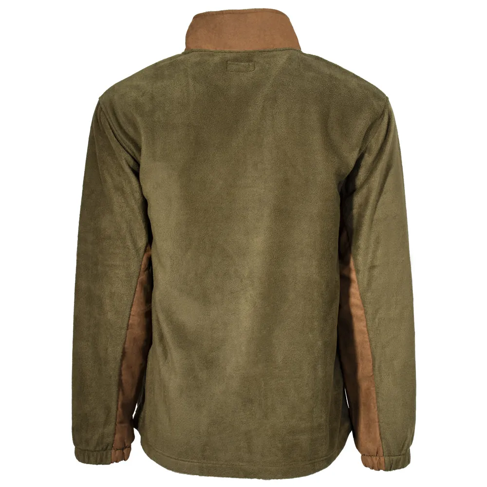"Hooey Fleece Pullover" Olive/Brown