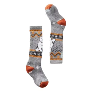 Smartwool Kids' Wintersport Full Cushion Polar Bear Pattern Over the Calf Socks