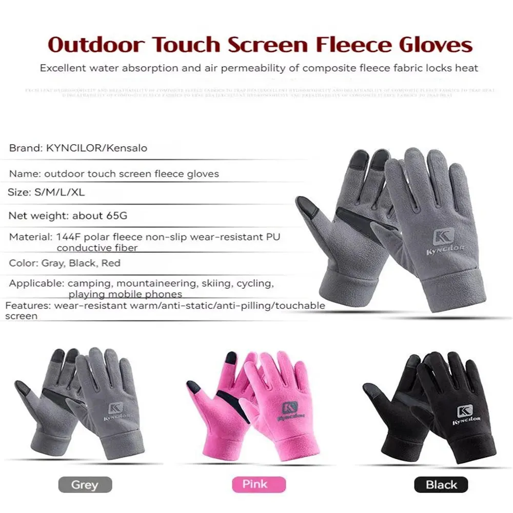 Winter Hiking Cycling Gloves Warmer Velvet Fulll Finger Sports Touch Screen Gloves Thermal Motorcycles Bicycle Gloves