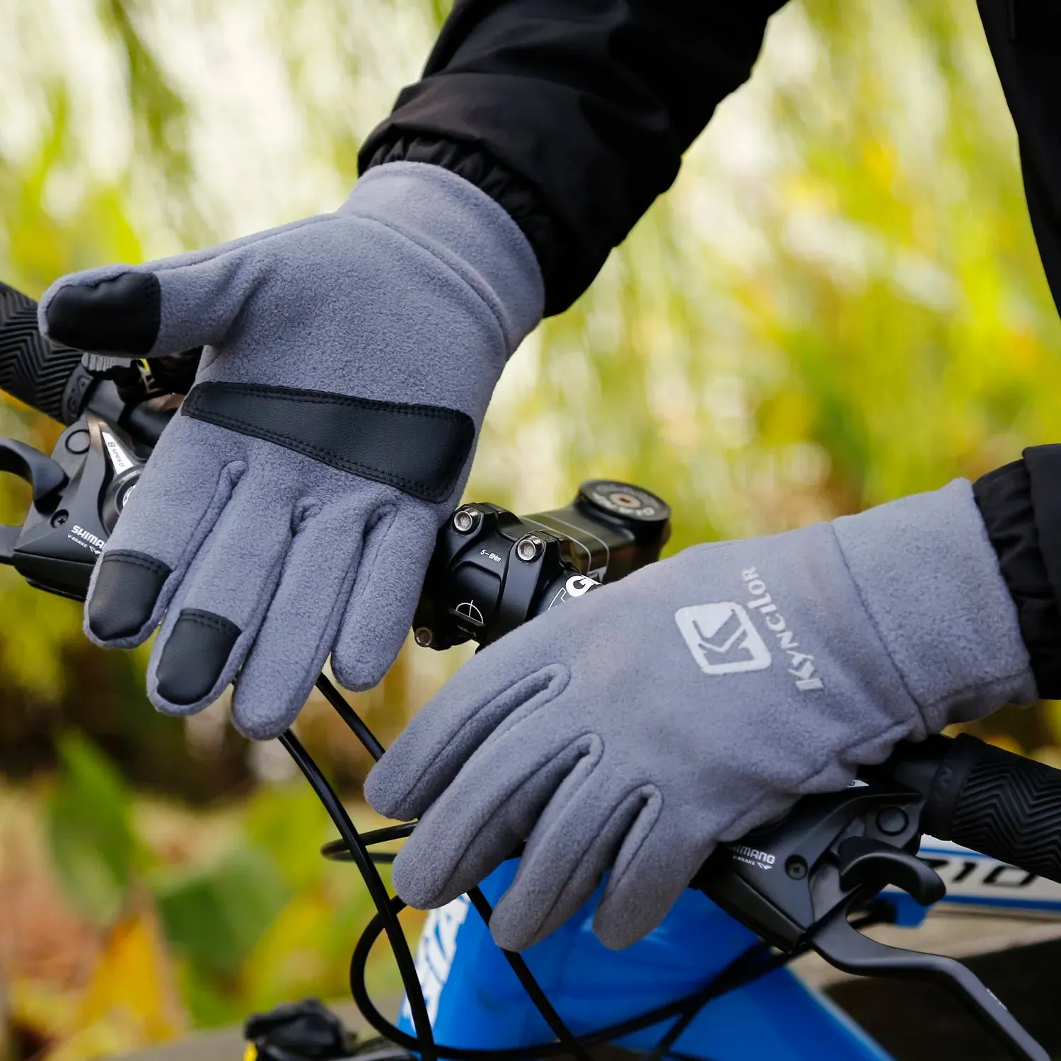 Winter Hiking Cycling Gloves Warmer Velvet Fulll Finger Sports Touch Screen Gloves Thermal Motorcycles Bicycle Gloves