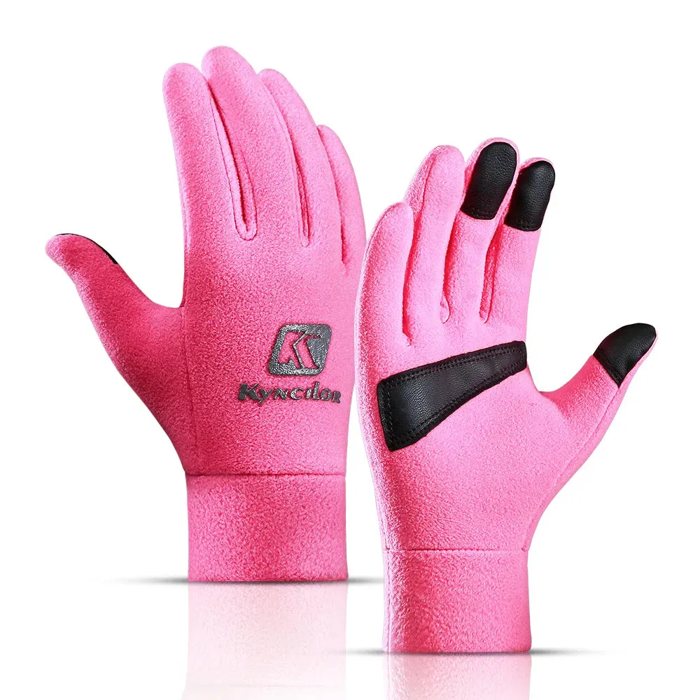 Winter Hiking Cycling Gloves Warmer Velvet Fulll Finger Sports Touch Screen Gloves Thermal Motorcycles Bicycle Gloves